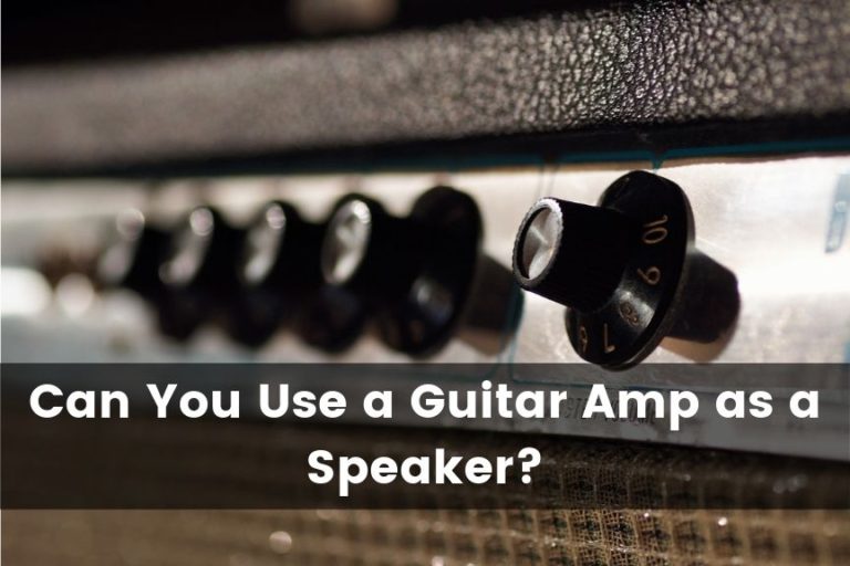 Can You Use a Guitar Amp as a Speaker?